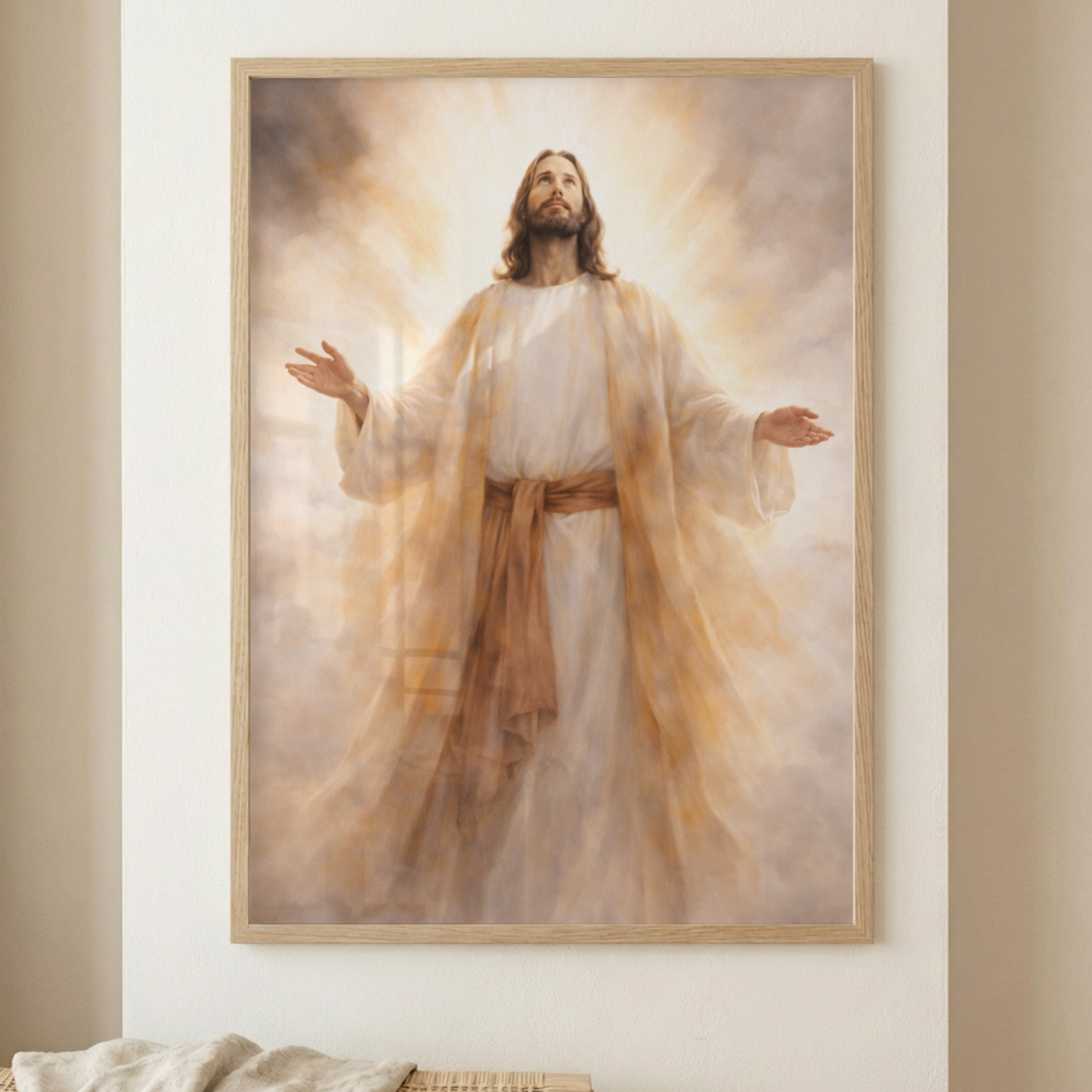 Luz divina que guía tu camino | Obra espiritual para tu hogar | Arte devocional cristiano