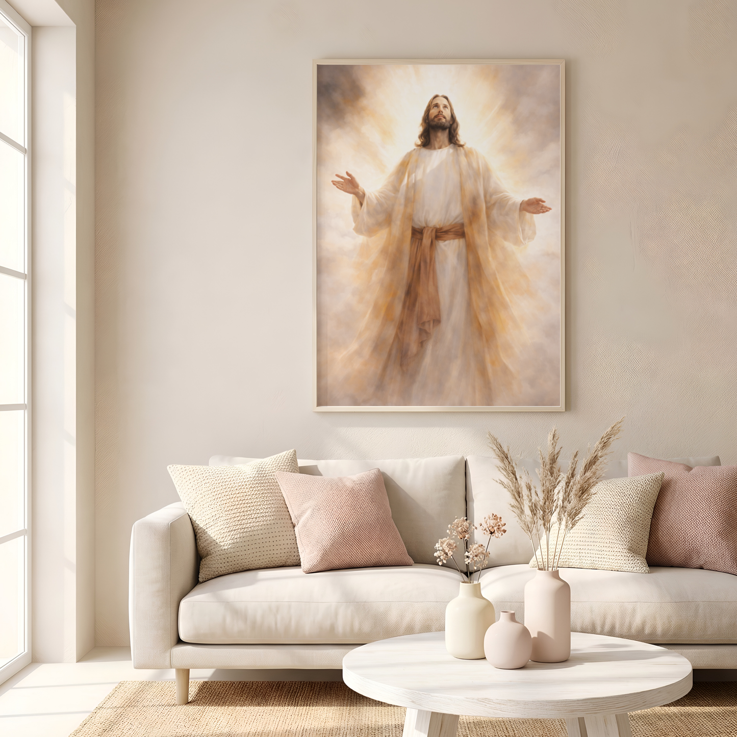 Luz divina que guía tu camino | Obra espiritual para tu hogar | Arte devocional cristiano