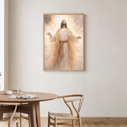 Luz divina que guía tu camino | Obra espiritual para tu hogar | Arte devocional cristiano
