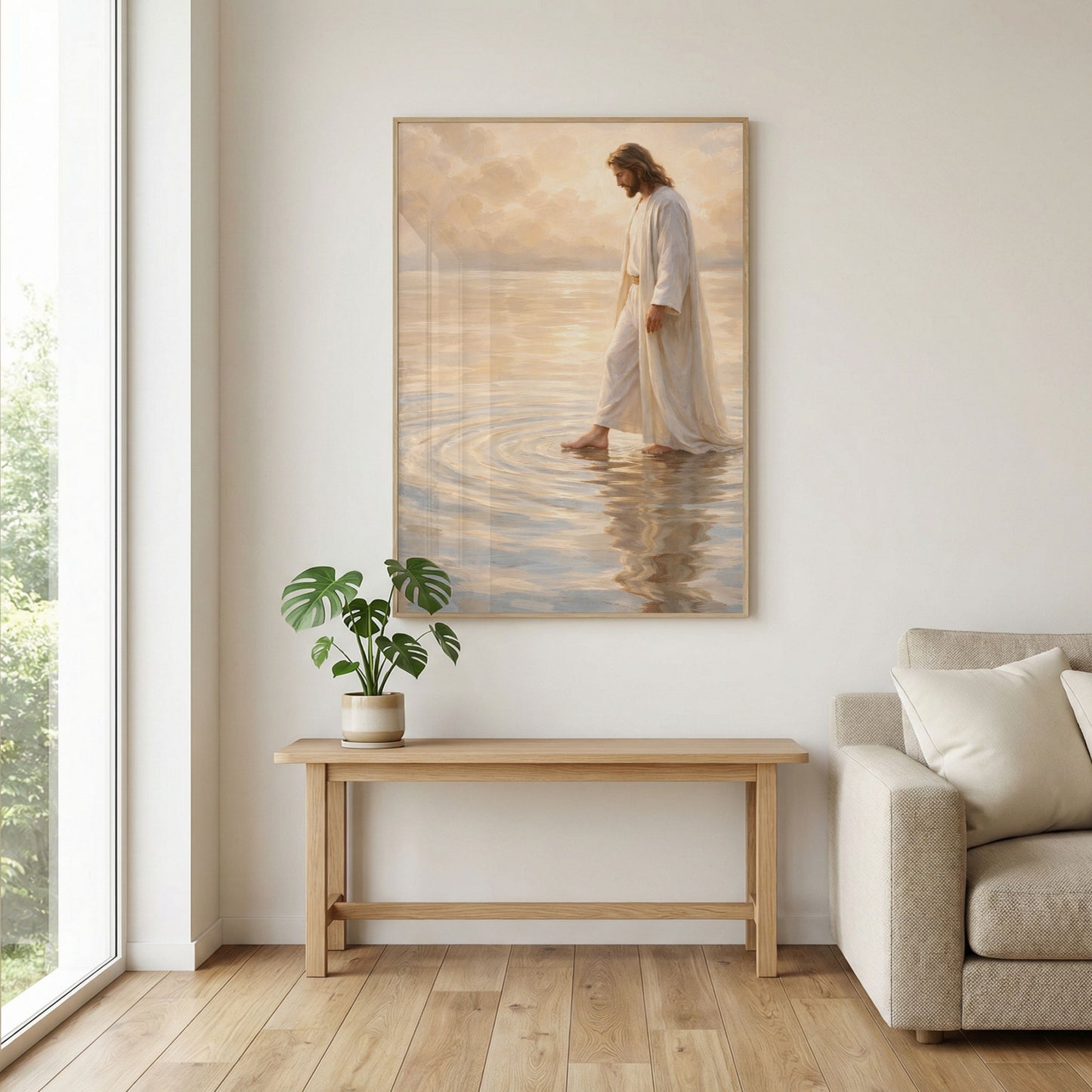 Paz que guía cada paso | Obra espiritual para tu hogar | Arte devocional cristiano