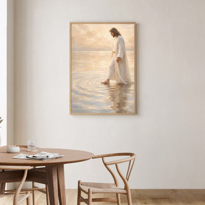 Paz que guía cada paso | Obra espiritual para tu hogar | Arte devocional cristiano