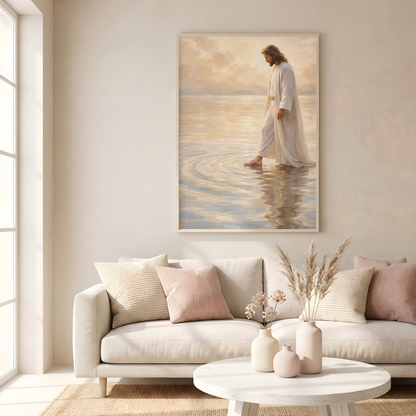 Paz que guía cada paso | Obra espiritual para tu hogar | Arte devocional cristiano