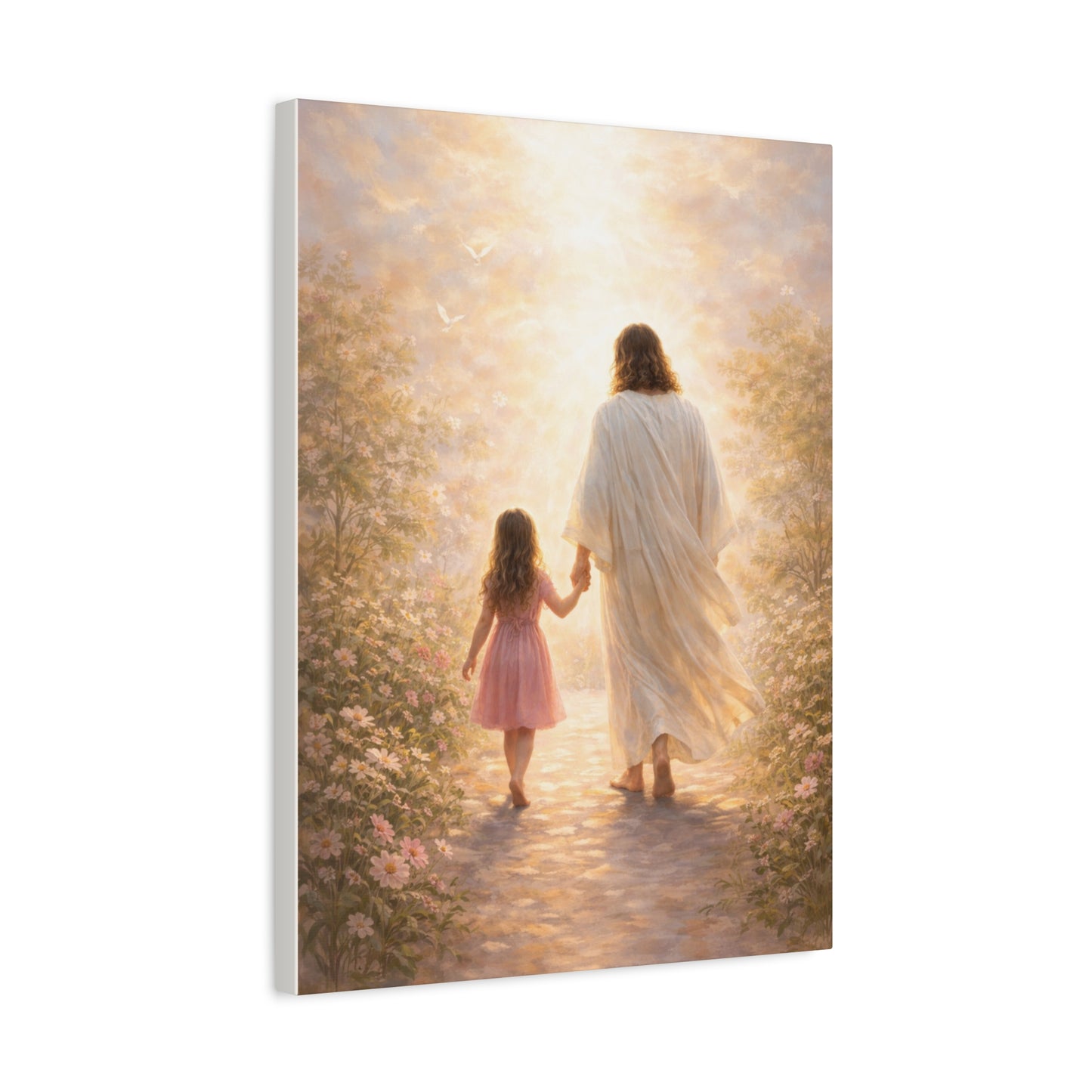 De su mano, siempre seguro | Obra espiritual para tu hogar | Arte devocional cristiano
