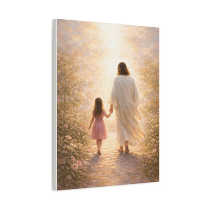 De su mano, siempre seguro | Obra espiritual para tu hogar | Arte devocional cristiano
