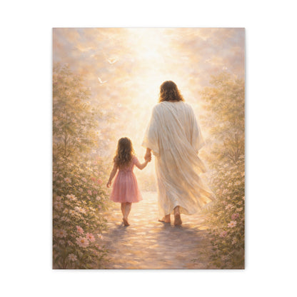 De su mano, siempre seguro | Obra espiritual para tu hogar | Arte devocional cristiano