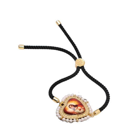 Classic Sacred Heart of Jesus Religious Bracelet