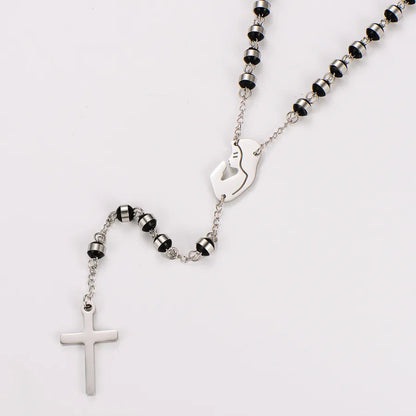 Rosary of the Virgin Mary Pure Light Black