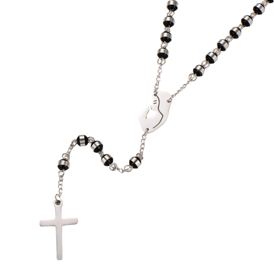 Rosary of the Virgin Mary Pure Light Black