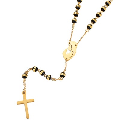 Rosary of the Virgin Mary Pure Light Gold Noir