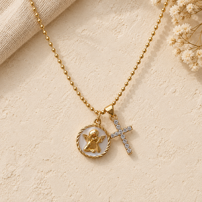 Ángel de Luz – Collar con Cruz